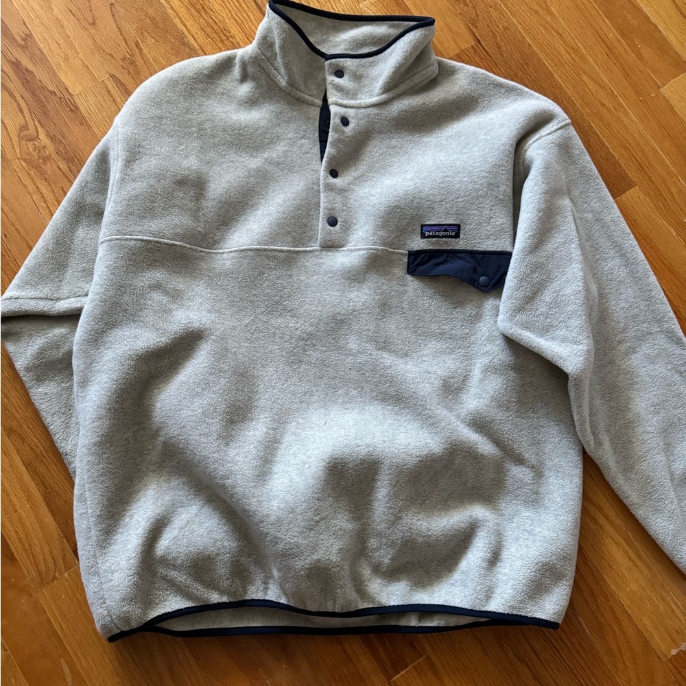 Patagonia Gray Snap-T Pullover Synchilla